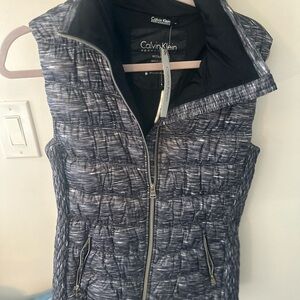 NWT Calvin Klein Women's Black Quilted Vest
